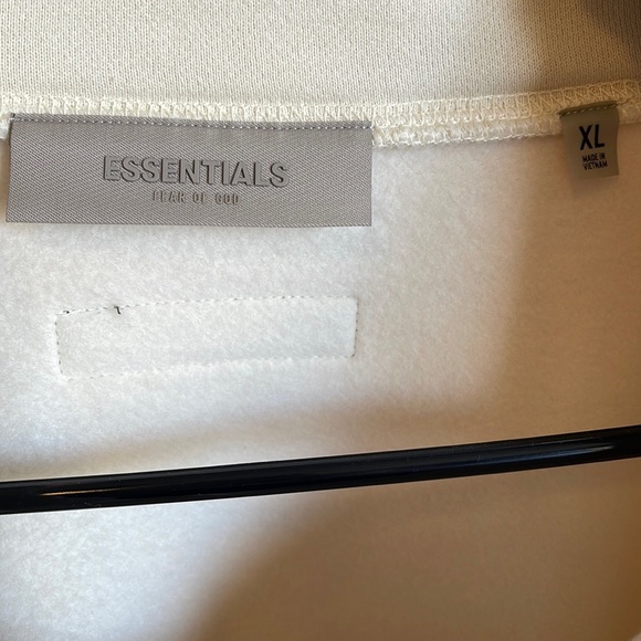 Essentials Creme Cowl Neck Pullover Sweater - Picture 3 of 6